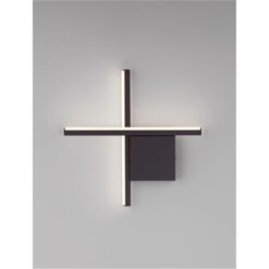 xCROSS Led vegglj. svart ál 10W 230V IP20 - Image 2