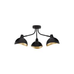 GETI loftljós 3x5W E14 svart/gull