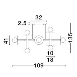 xLICATO loftljós LED 8x5w IP20 svart - Image 5