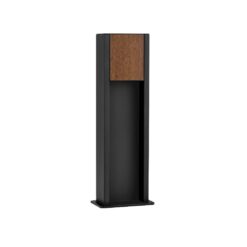 KIOO útistaur h500 LED 11W 464lm 3K IP65 svart/viðarbrúnt