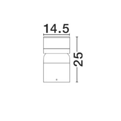 AIRY útistaur 25cm LED 8W 369lm 3K IP65 matt svart - Image 4