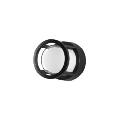 AGOSTO útivegglj. hringur LED 6W 420lm 3K IP54 svart