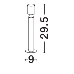 ROYAL útistaur h295 LED 6W 277lm 3K svart - Image 5