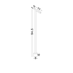 PIPE útistaur h955 LED 5W 188lm 3K IP65 matt svart - Image 5