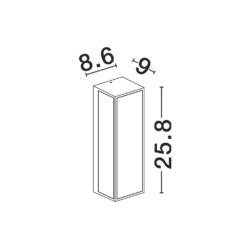 ASTRAL útivegglj. LED 10W 373lm 3K IP65 antrasít - Image 5