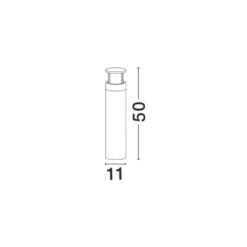 AGOSTO útistaur h500 LED 6W 420lm 3K IP54 svart - Image 4
