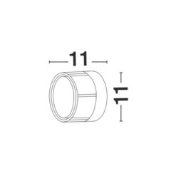 AGOSTO útivegglj. hringur LED 6W 420lm 3K IP54 svart - Image 4