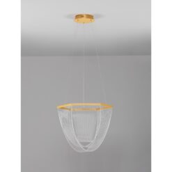 VALENTIN hangandi loftlj. LED 35W 2995lm 3K IP20 dimmanl. brass gyllt - Image 2