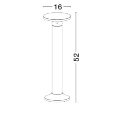 TOWER útistaur LED 8W 714lm IP65 3K matt svart - Image 5