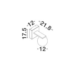 ORACLE útivegglj. LED 9W 425lm 3K IP65 matt svart - Image 4