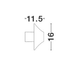 ALUX útivegglj. LED 11W 993lm 3K IP54 ryðbrúnt - Image 5