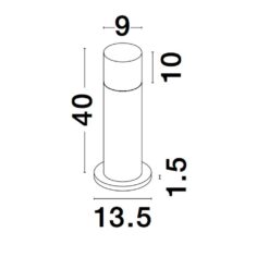 NOTEN útistaur h400 LED 10W 780lm 3K IP65 matt svart - Image 4