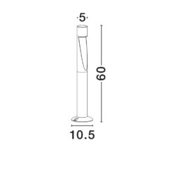 NOOI útistaur h600 LED 6W 185lm 3K IP65 svart - Image 4