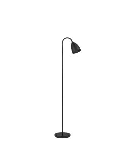 TROTSIG gólflampi,h1170-1475 6,5W GU10 matt svart