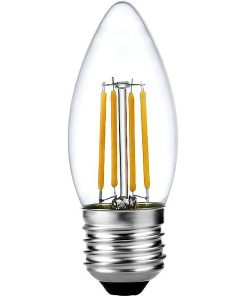 Led kerti E27 4W 320lm 25K glær dimmanleg