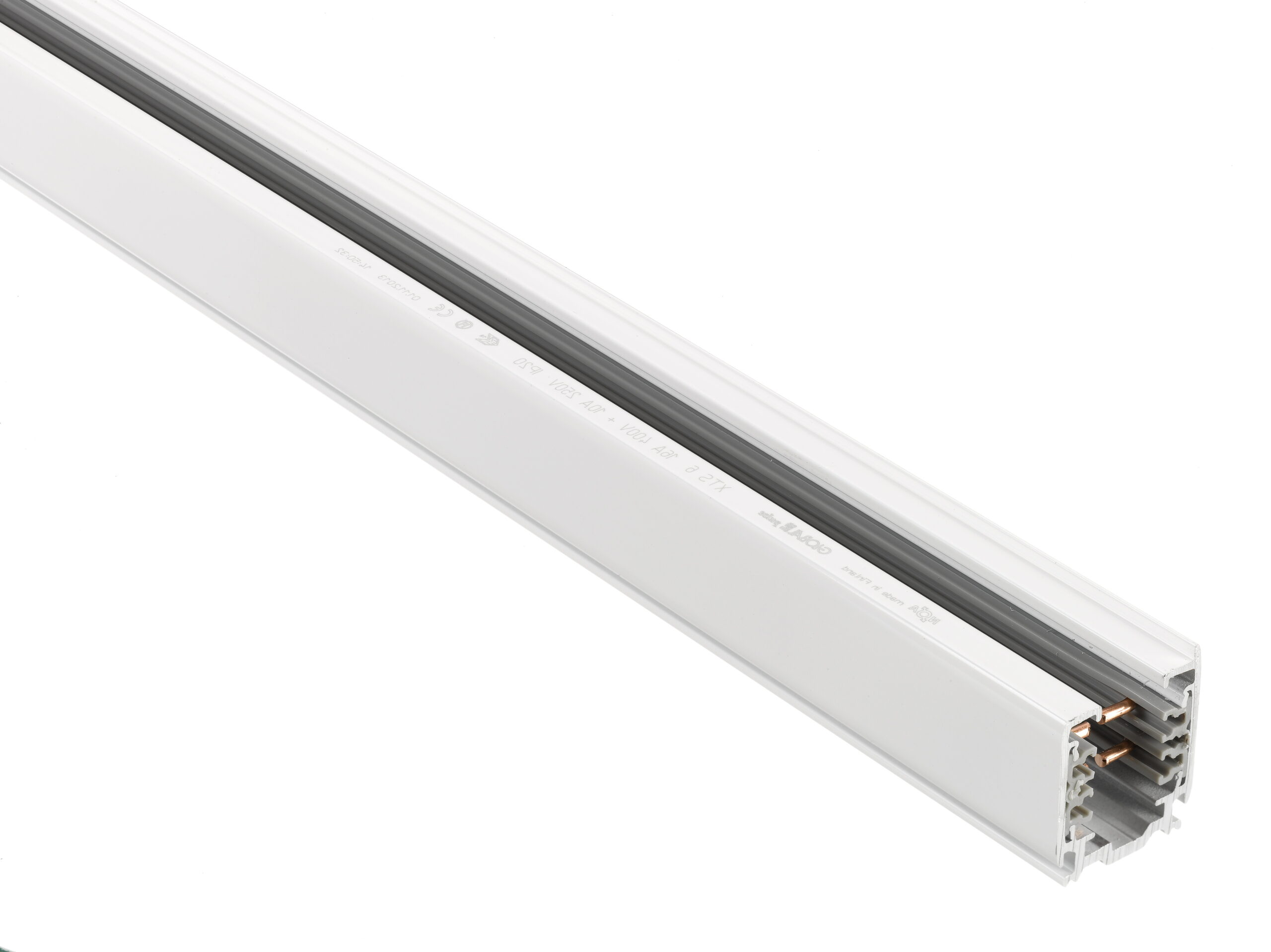 Kastarabraut 3-línu 4mtr. hvít DALI