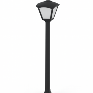 ROBY Staur h940 E27 Svart/opal IP55 m/peru