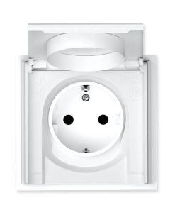 Adria Schuko tengill m/loki IP44 hvítur 16 A, 250 V~