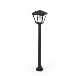 ROBY Staur h940 E27 Svart/glært IP55 m/peru