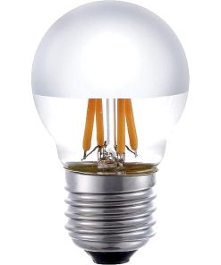 Led kúla P45 toppspegil silfur 4W 250lm E27 dimm.