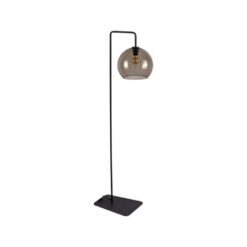 xMONACO gólflampi 1x60W E27 reykgler/svart