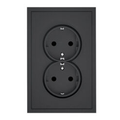 Adria Schuko 2f. tengill m/ramma svartur 16 A