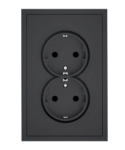 Adria Schuko 2f. tengill svartur 16 A, 250 V~