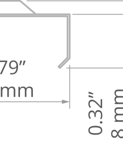 Alternative view of 45 ALU/SILER veggfesting, svart