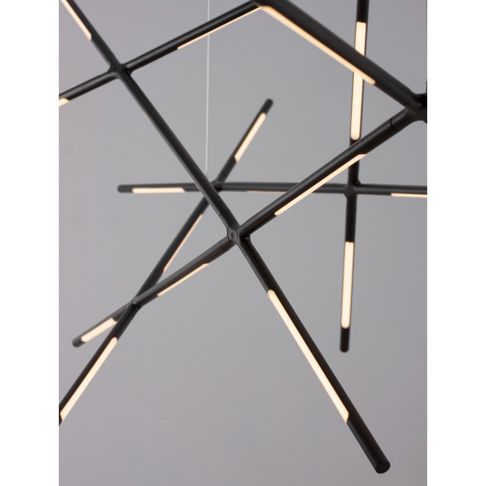 RACCIO hangandi loftlj. LED 92W 6868,23lm 3K IP20 dimmanl. svart - Image 2