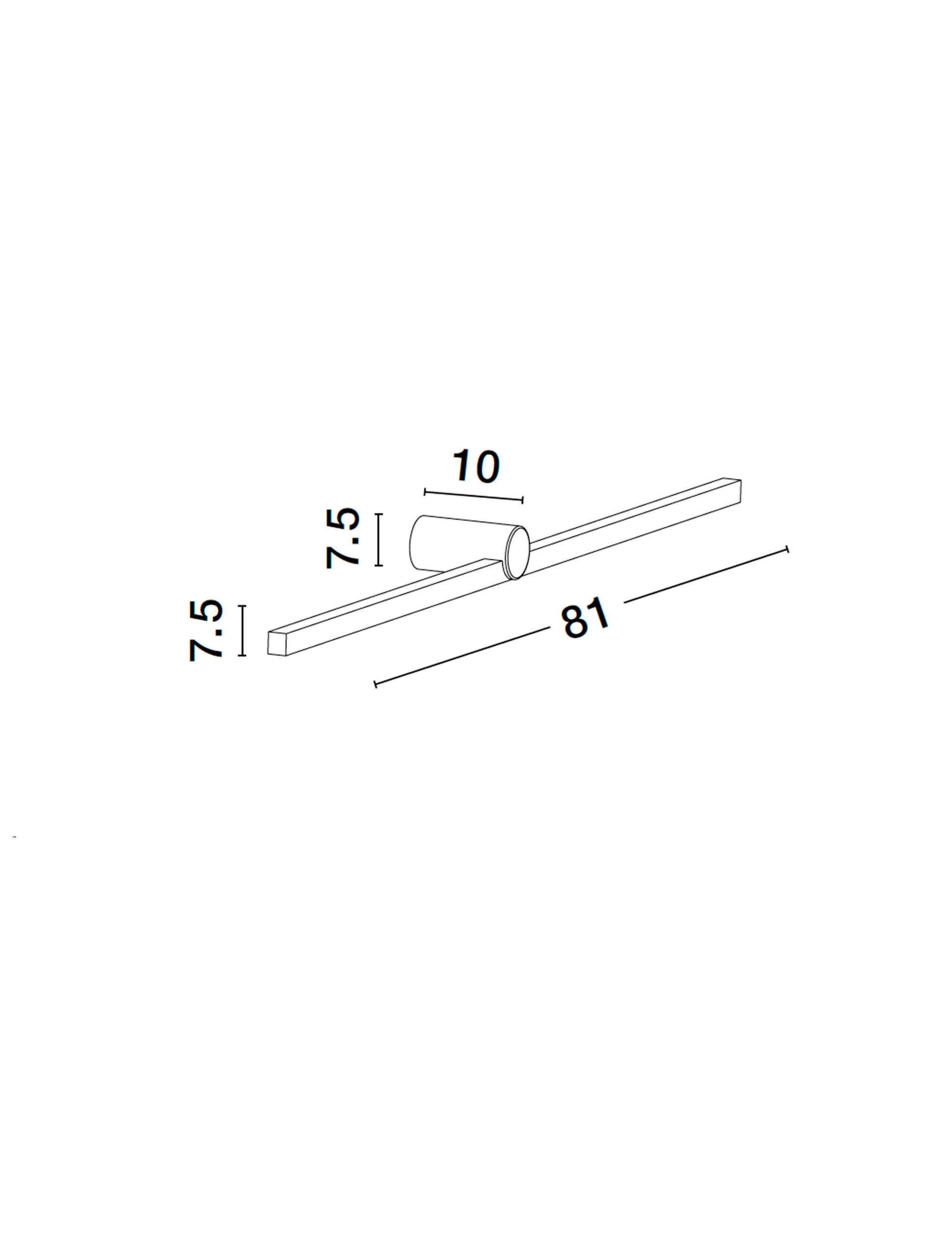 BREGGO Veggljós LED 17W Svart - Image 3