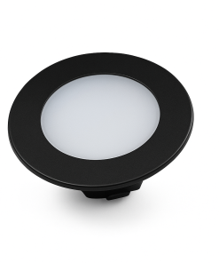 FR 55-LED 3W 24V 27K svart án spennis