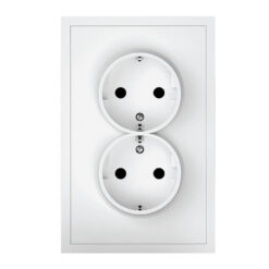 Adria Schuko 2f. tengill m/ramma hvítur 16 A