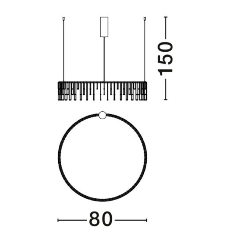 Pendant Light Black & Chrome LED 28.08W - Image 5