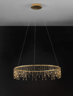 STELLAR Hangandi Loftljós LED 31W Gyllt/Kopar - Image 2