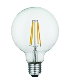LED G95 glær 8W 740lm 925 E27 dimmanleg