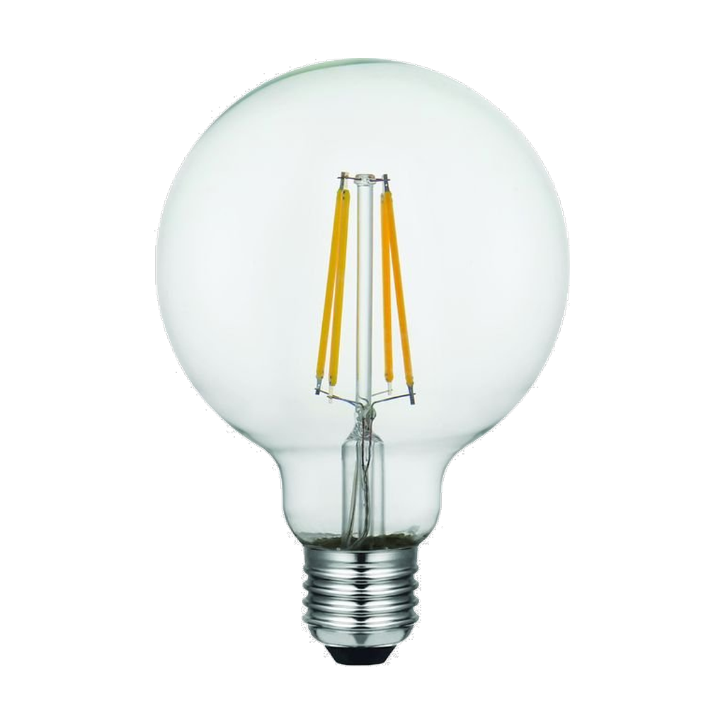 LED G95 glær 8W 740lm 925 E27 dimmanleg