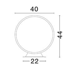 METRO útistaur h440 LED 6W 405lm 3K IP65 matt svart - Image 4
