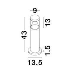 ROCK útistaur LED 10W 760lm 3K IP65 matt svart - Image 3