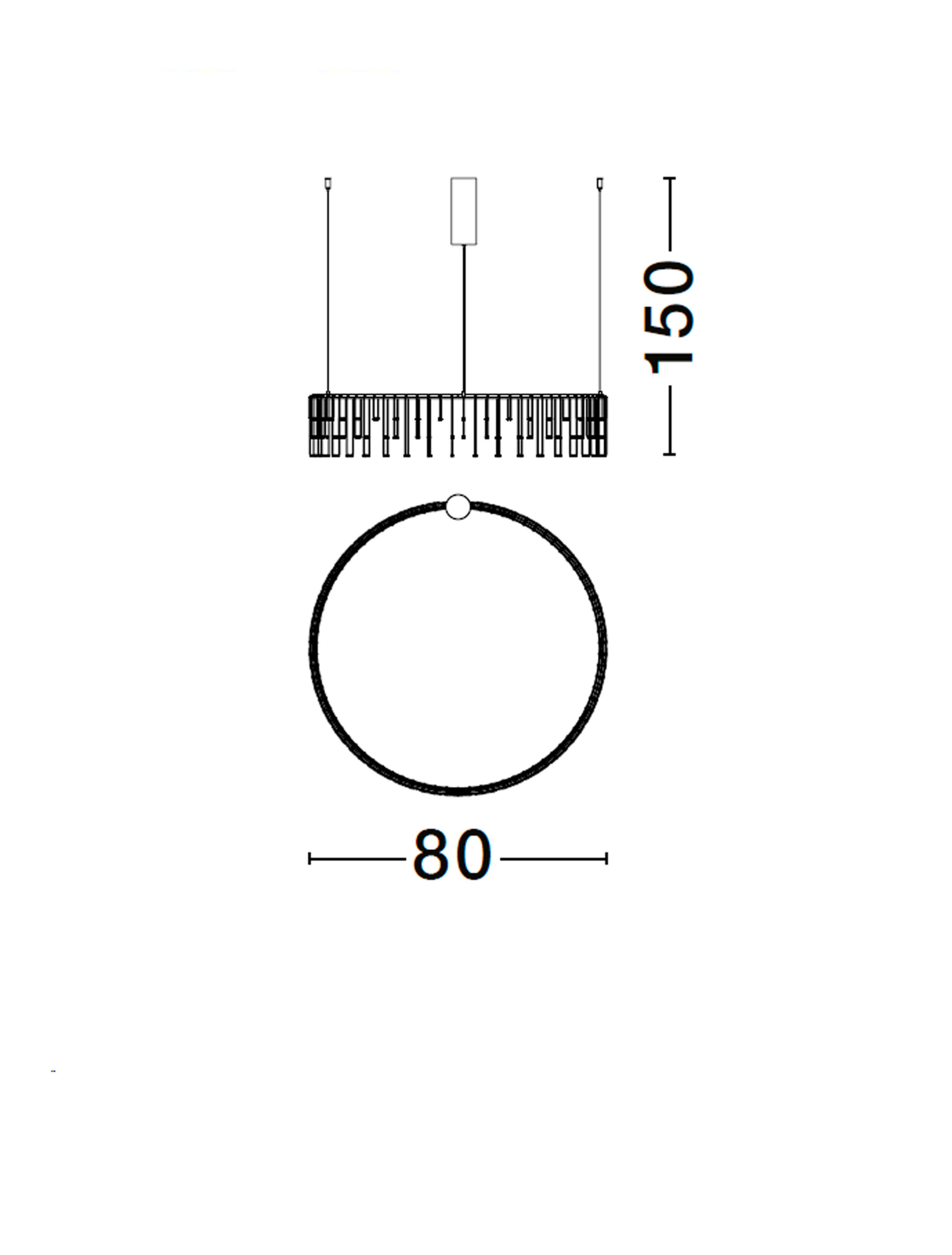 STELLAR Hangandi Loftljós LED 31W Gyllt/Kopar - Image 4