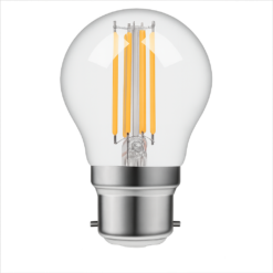 xLed kúla P45 BA22d  4W 470lm 27K glær dimmanleg