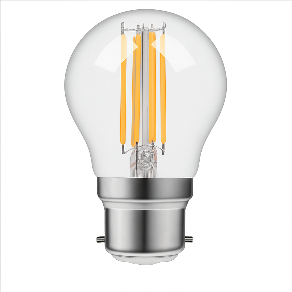 Led kúla P45 BA22d 4W 470lm 27K glær dimmanleg