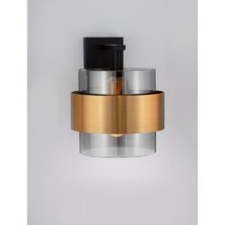 SIANNA veggljós LED 12w IP20smokeygler/gyllt/svart - Image 2