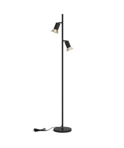 LUVIA gólflampi LED MR16/GU10 2x10W IP20 án peru svart/gyllt