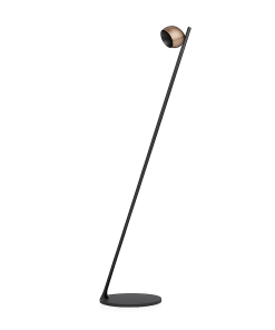 LUSA gólflampi LED 6W 779lm 3K IP20 dimmanl. svart/gyllt beis