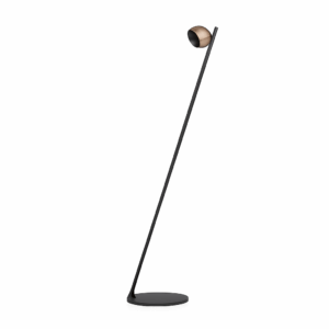 LUSA gólflampi LED 6W 779lm 3K IP20 dimmanl. svart/gyllt beis