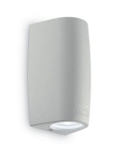 MARTA 90-2L útiljós á vegg, 2x3,5W GU10 grátt IP55