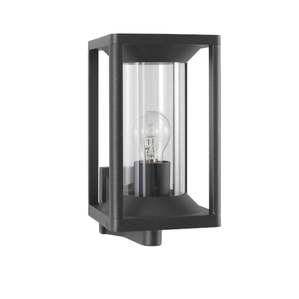 LOEVE útivegglj. LED E27 IP65 án peru antrasít