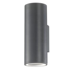 NODUS útivegglj. 2x10W GU10 IP54 dökkgrátt