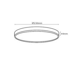 MACARON Q230 18W 28K 1620lm IP44 Gyllt Dimm - Image 2