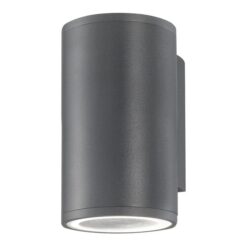 NODUS útivegglj. 1x10W GU10 IP54 grátt gler